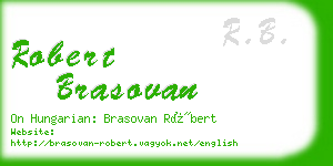 robert brasovan business card